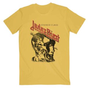 Judas Priest Stained Class Vintage Head Yellow T-Shirt