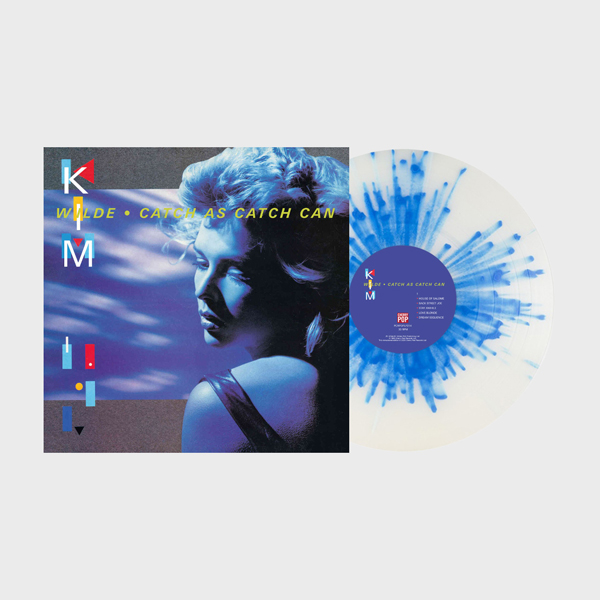 Kim Wilde – CATCH AS CATCH CAN- CLEAR WITH BLUE SPLATTER VINYL EDITION Vinyl LP