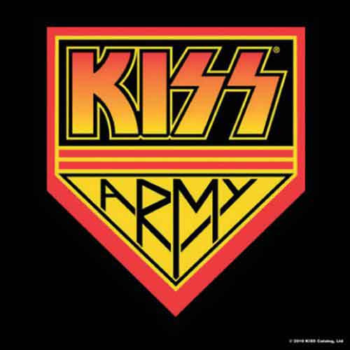 KISS Army Pennant Single Cork Coaster
