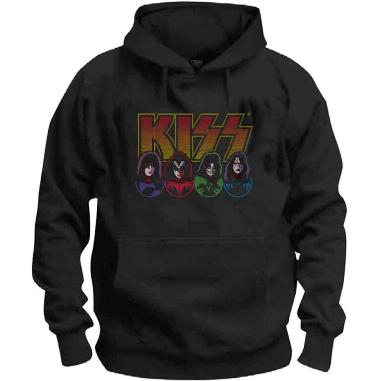 KISS Logo, Faces & Icons Pullover Hoodie