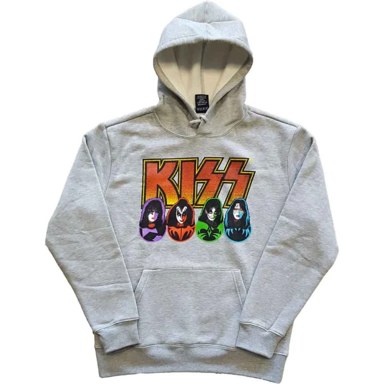 KISS Logo, Faces & Icons Pullover Hoodie