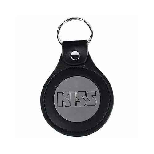 KISS Leather Logo Keychain
