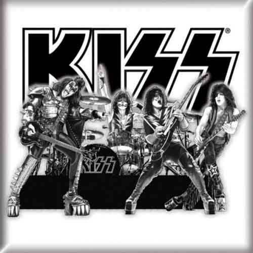 KISS Graphite Band Fridge Magnet