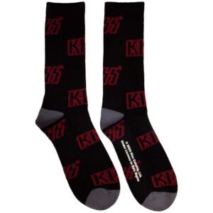 KISS Logo Pattern Terry Socks