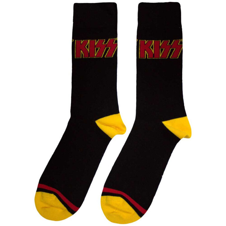 KISS Red Logo Single Stripe Socks