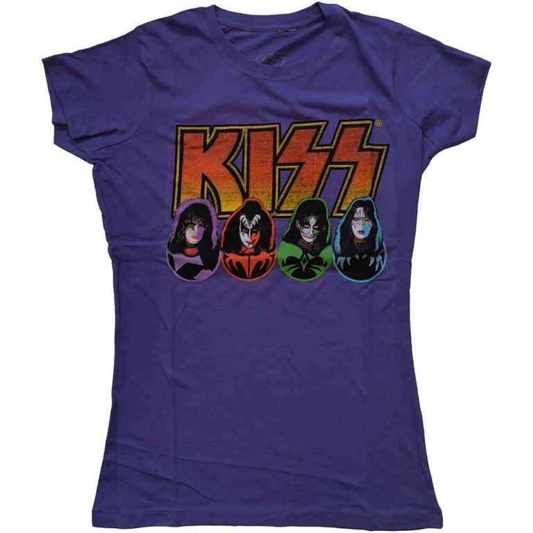 KISS Logo, Faces & Icons Ladies T-Shirt
