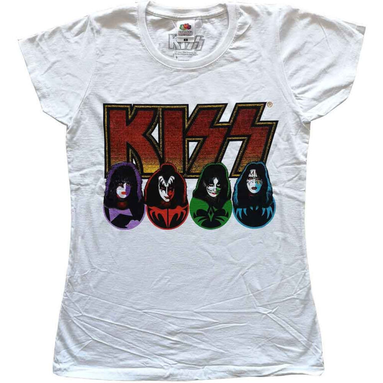 KISS Logo, Faces & Icons Ladies T-Shirt