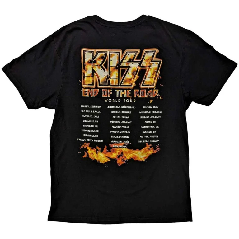 KISS End Of The Road Tour Orange T-Shirt