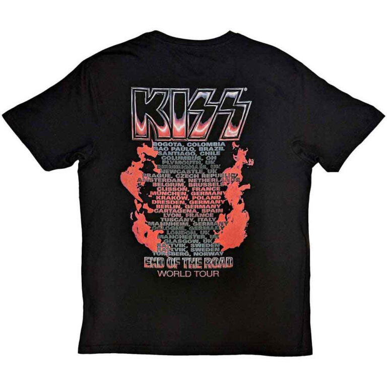 KISS End Of The Road Tour Red T-Shirt