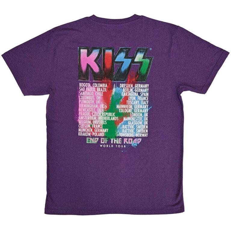 KISS End Of The Road Colour Pop T-Shirt