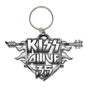 KISS Alive 35 Tour Die-cast Relief Keychain