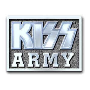 KISS Army Block Pin Badge