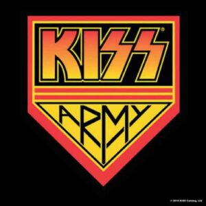 KISS Army Pennant Single Cork Coaster