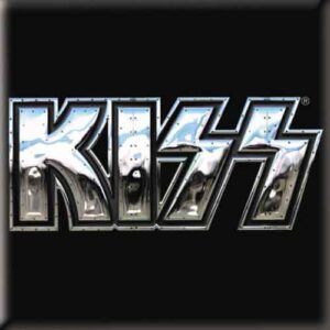 KISS Chrome Logo Fridge Magnet