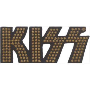 KISS Gold Studded Logo Patch