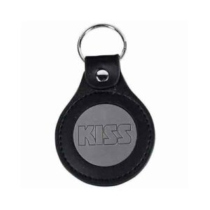 KISS Leather Logo Keychain