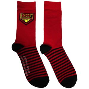 KISS Unisex Army Red UK Size 6 - 11 Ankle Socks