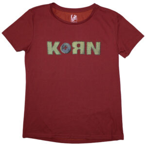 Korn Doll Issues Red Back Print Ladies T-Shirt