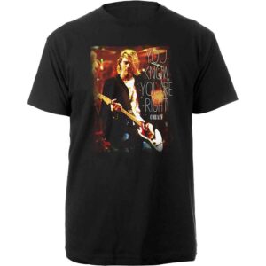 Kurt Cobain You Know You're Right Black T-Shirt