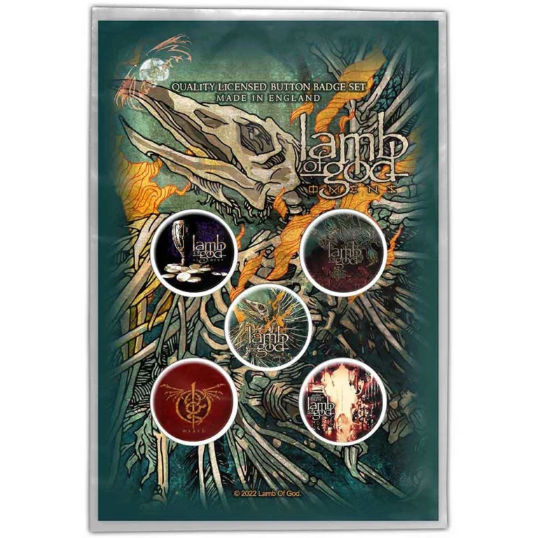 Lamb Of God Omens Badge Pack