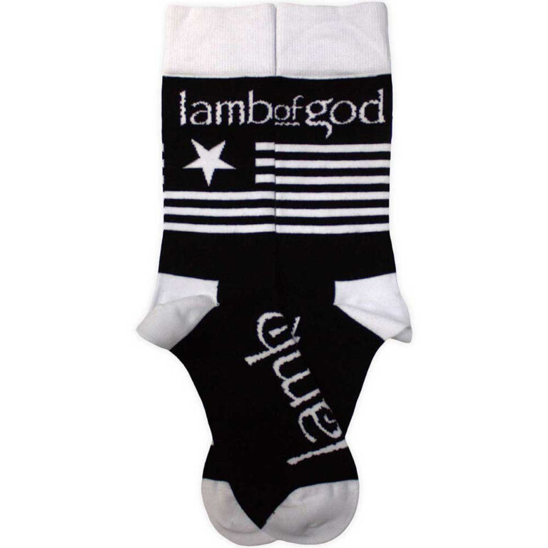 Lamb Of God Flag (Black) (UK Size 7 – 11) Socks