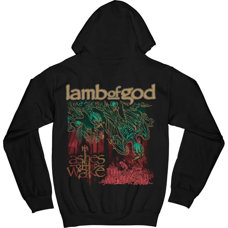 Lamb Of God Ashes of the Wake Album Cover Zip Hoodie