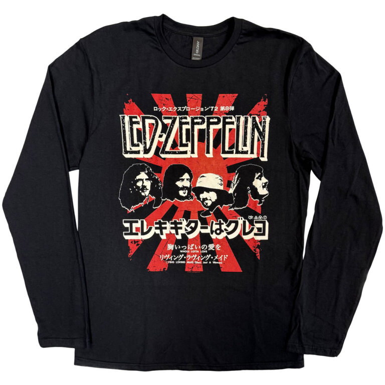 Led Zeppelin Japanese Burst Long Sleeve T-Shirt