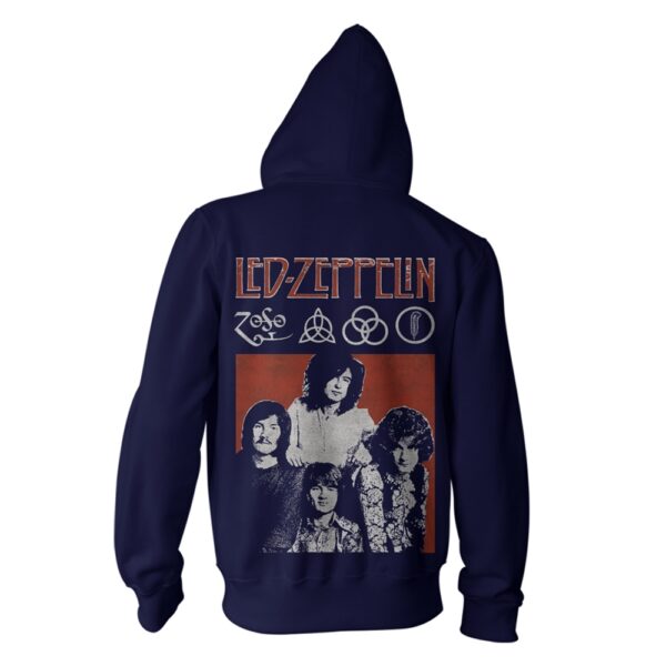 Led Zeppelin - Photo Zip Hoodie - Image 2