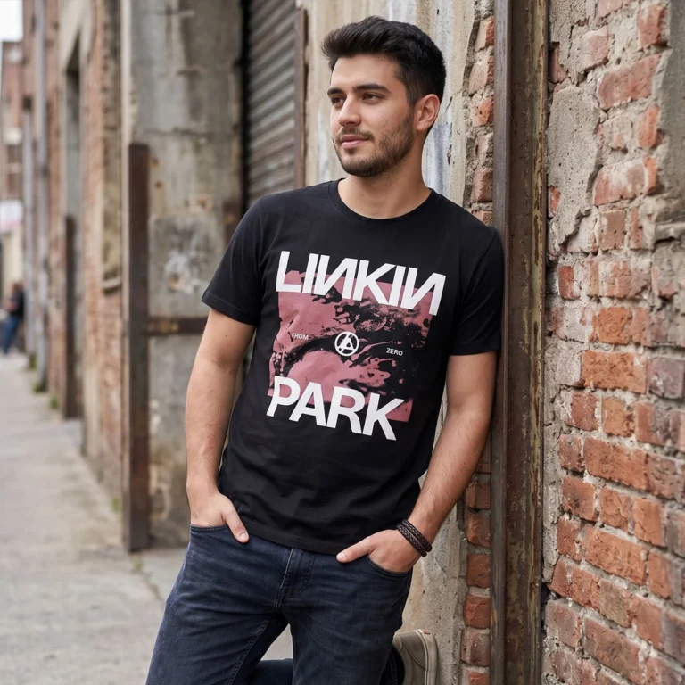 Linkin Park Unisex Premium Carbon T-Shirt: Zero Park Black T-Shirt