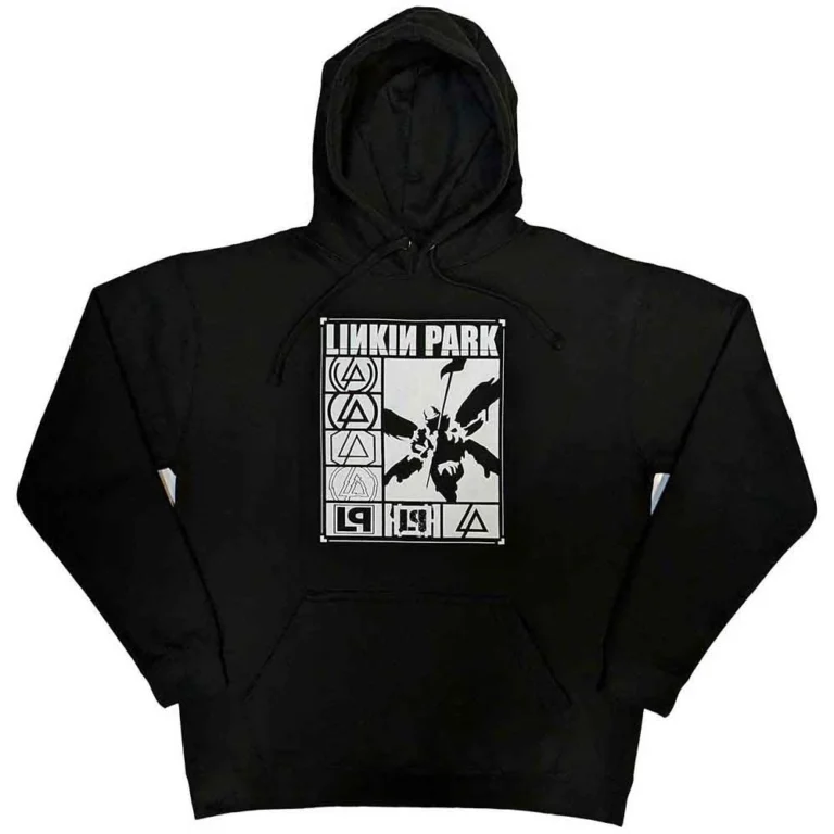 Linkin Park Logos Rectangle Pullover Hoodie