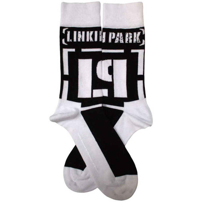 Linkin Park Brackets Logo (Black) (UK Size 4 – 7) Socks