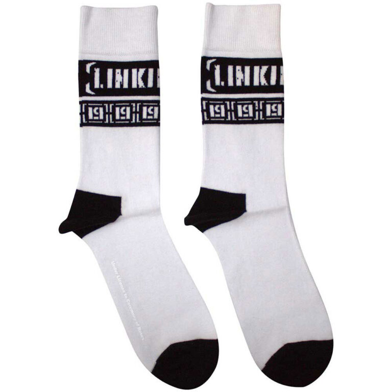 Linkin Park LP Repeat (White) (UK Size 4 – 7) Socks