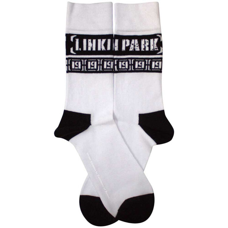 Linkin Park LP Repeat (White) (UK Size 7 – 11) Socks