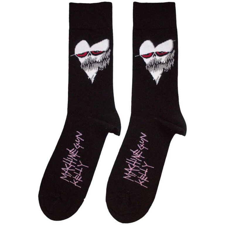 Machine Gun Kelly Heart Face Socks