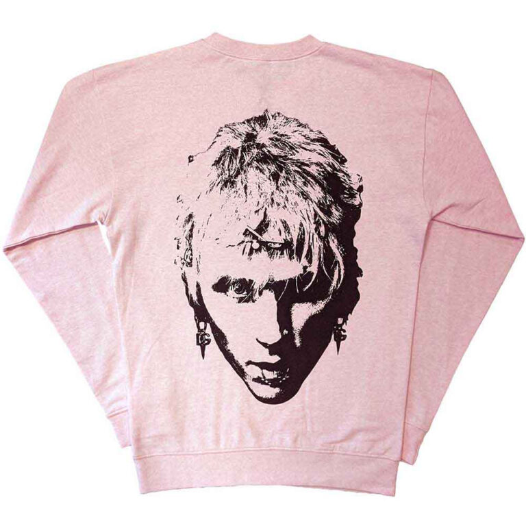 Machine Gun Kelly Pink Face (Pink) (Back & Sleeve Print) Sweatshirt