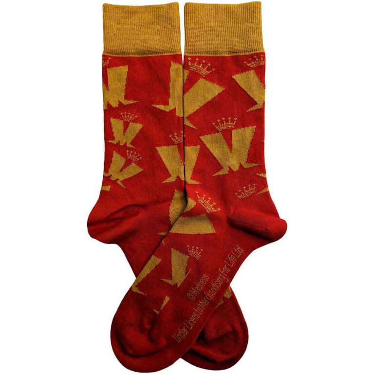 Madness Crown & M Pattern (Red) (UK Size 7 – 11) Socks