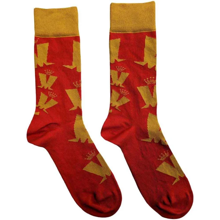 Madness Crown & M Pattern (Red) (UK Size 7 – 11) Socks