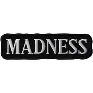 Madness Text Logo Woven Patch