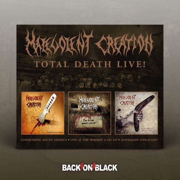 Malevolent Creation - TOTAL DEATH LIVE! (3CD) Compact Disc - 3 CD Box Set
