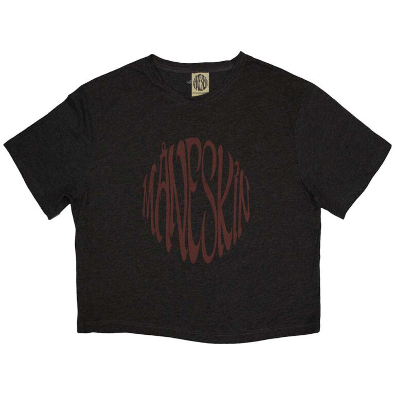 Maneskin Warped Logo Ladies Crop Top