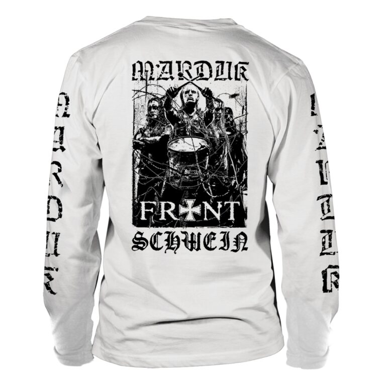 Marduk – Frontschwein (white) Long Sleeved T-Shirt
