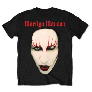 Marilyn Manson Red Lips Black T-Shirt