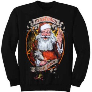 Mastodon Hail Santa Holiday Black Sweatshirt