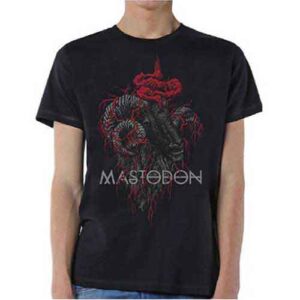 Mastodon Rams Head Colour Black T-Shirt