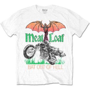 Meat Loaf Bat Out Of Hell White T-Shirt