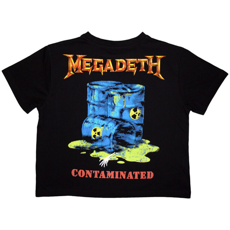 Megadeth Contaminated Ladies Crop Top