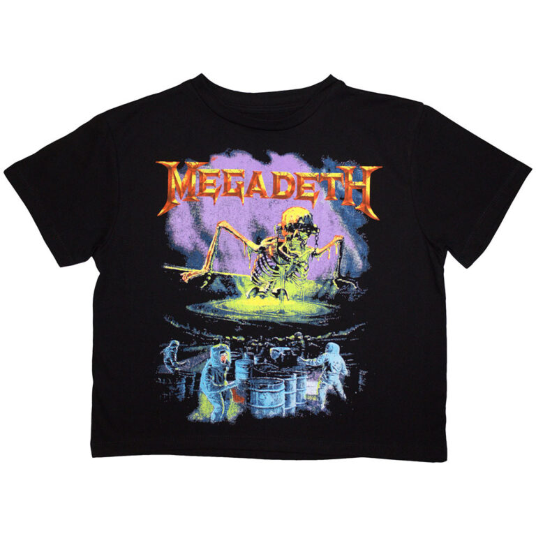 Megadeth Contaminated Ladies Crop Top