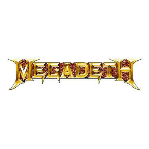 Megadeth Gold Logo Pin Badge