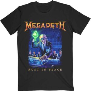 Megadeth Rust In Peace Track list Back Print T-Shirt