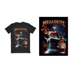 Megadeth Santa Vic Chimney Black T-Shirt